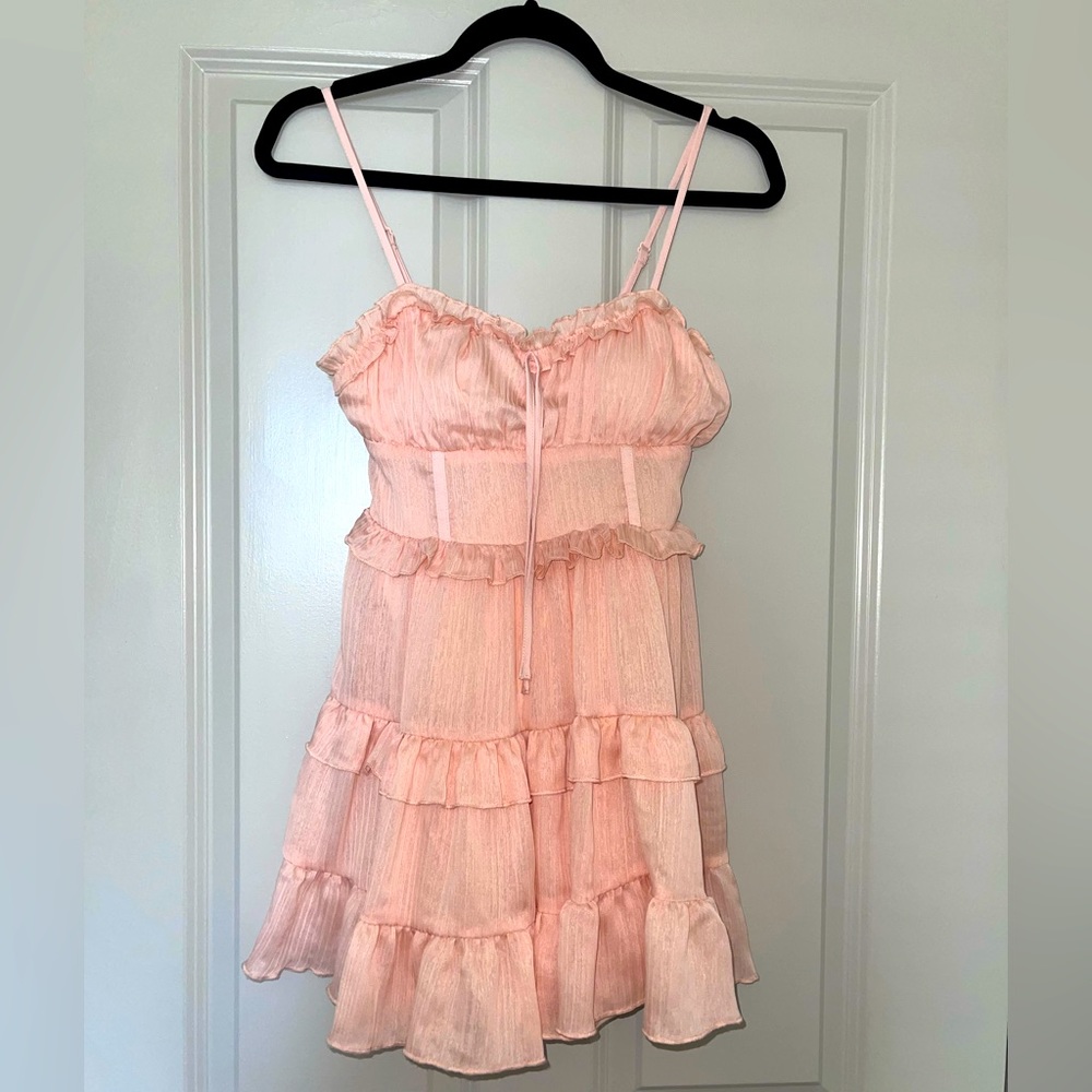 Never worn XXS wild fable pink mini sun dress